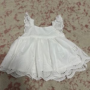Baby gap formal baby girl white dress size 3-6 months